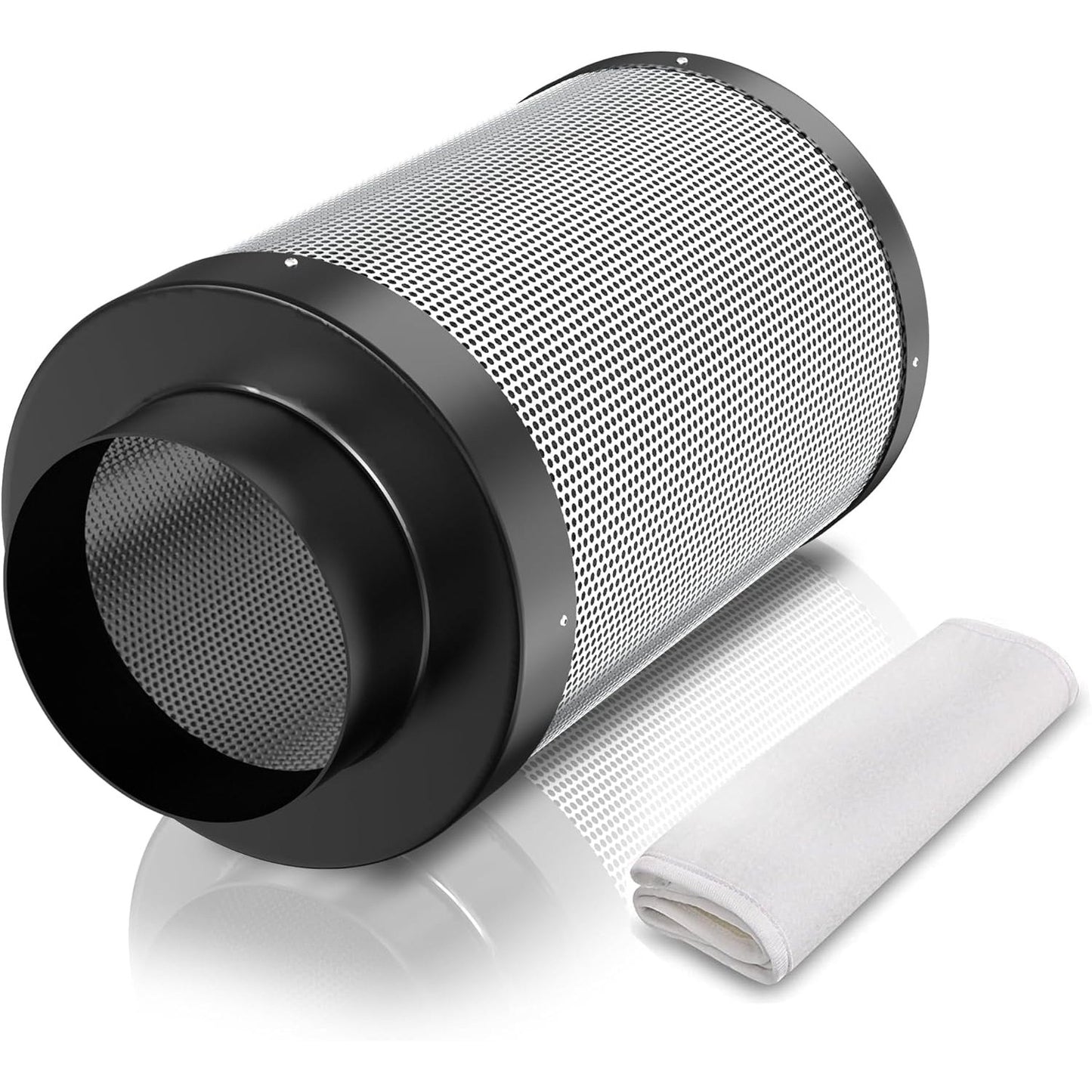 4 Inch Air Carbon Filter with Premium Australia Virgin Charcoal for Inline Duct Fan, Grow Tents, Air Filtration, Hydroponics