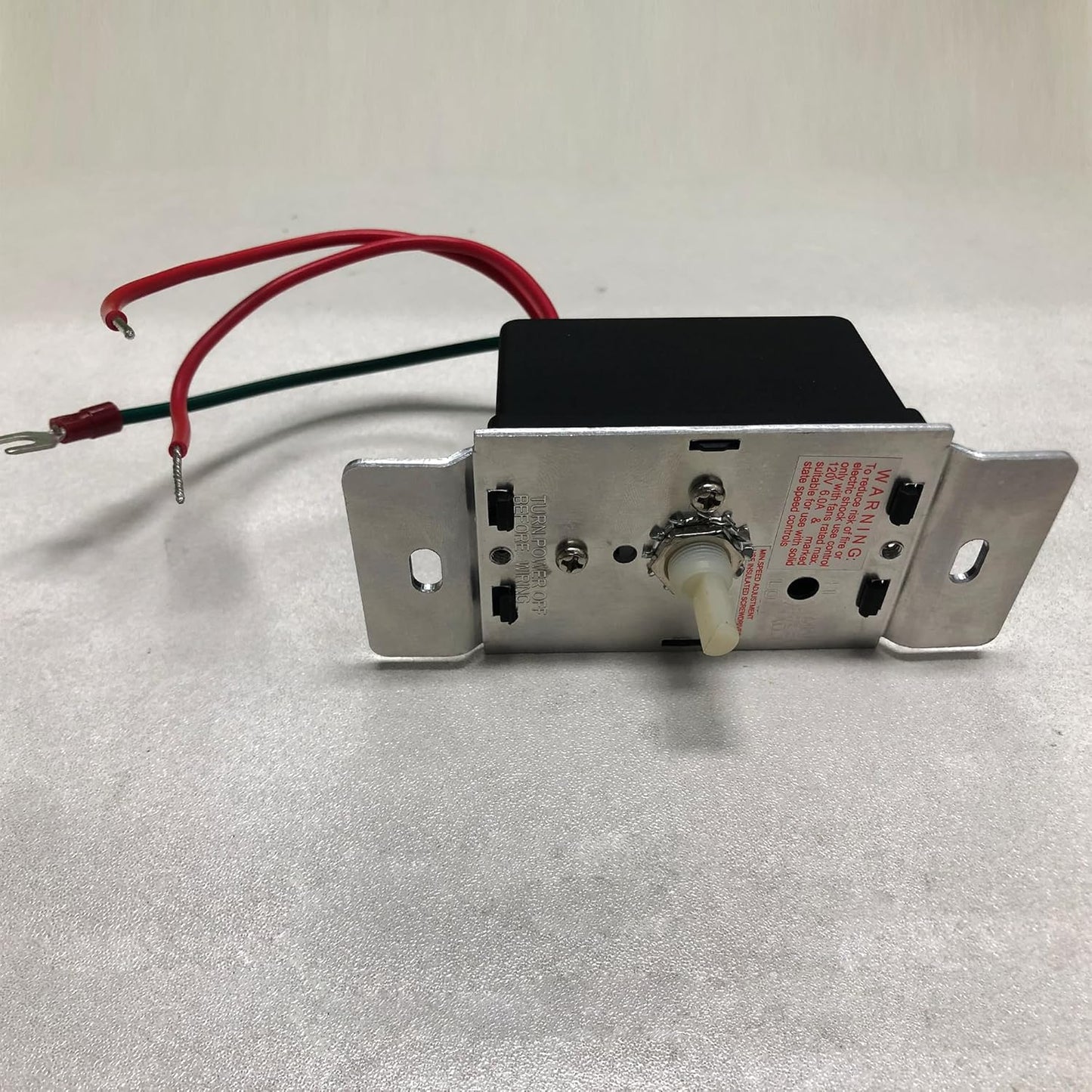 Speed Controller with On-Off Switch, 120 VAC 6.0 Amp Motor Variable Speed Controller for Ventilation Fans