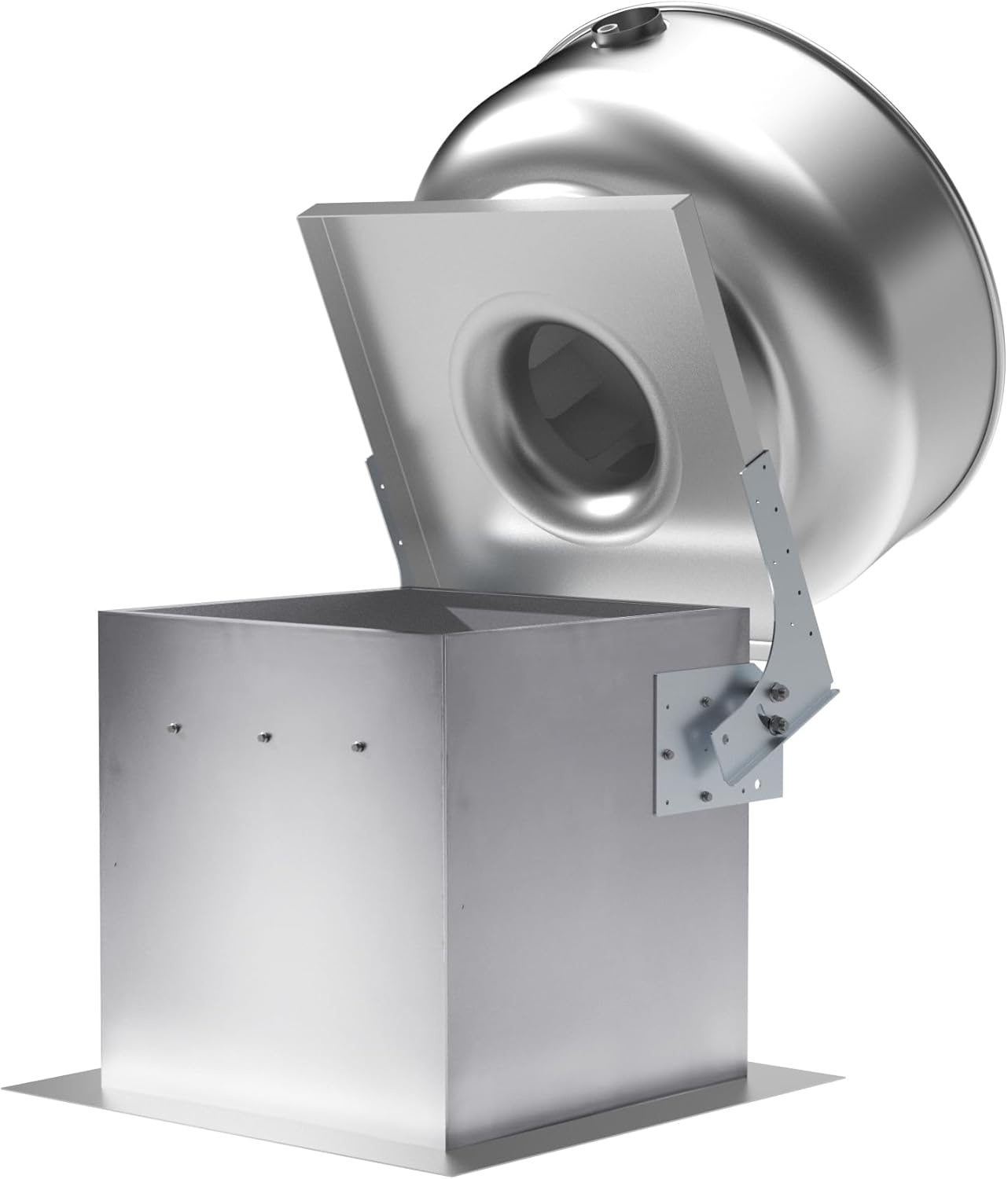 Roof Curb for Exhaust Fan-19” Square x 20”High Flat Roof Curb,18 Gauge Galvanized Steel Construction