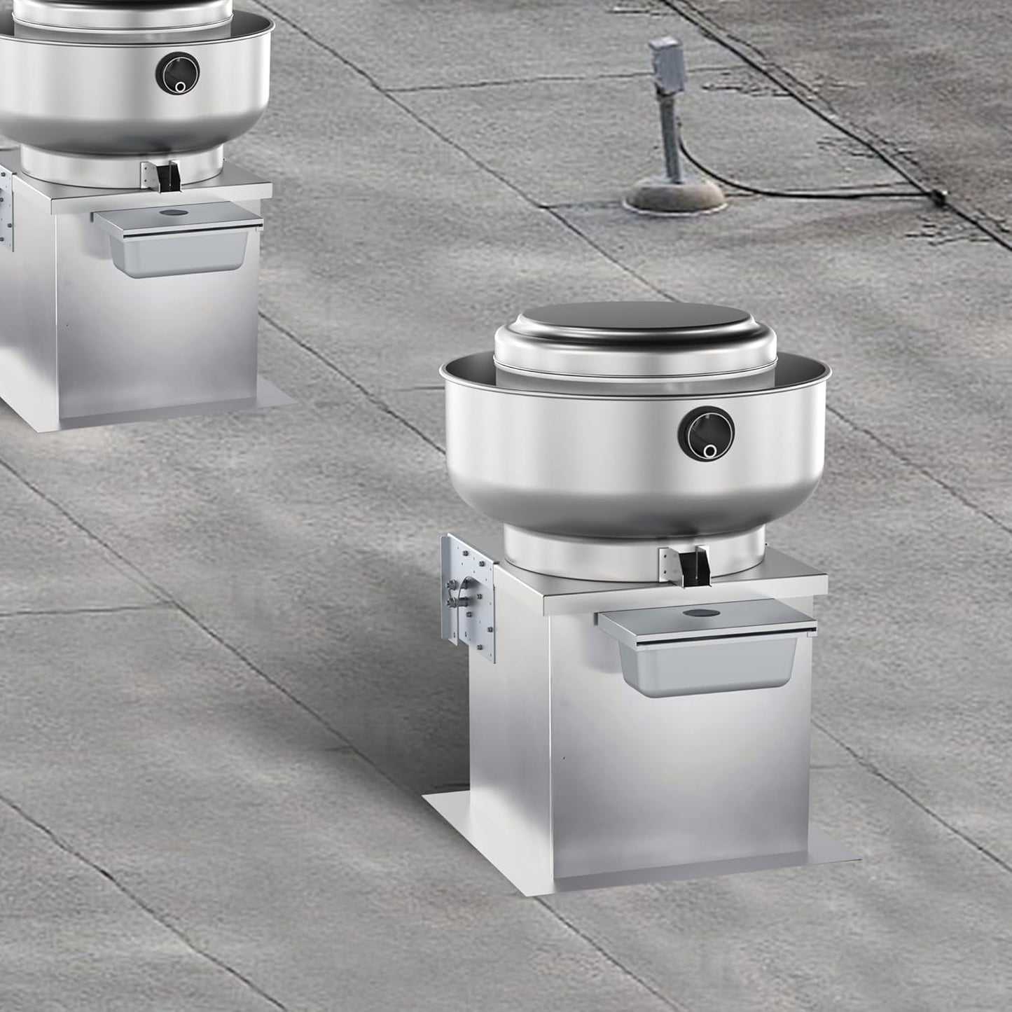 Roof Curb for Exhaust Fan-19” Square x 20”High Flat Roof Curb,18 Gauge Galvanized Steel Construction