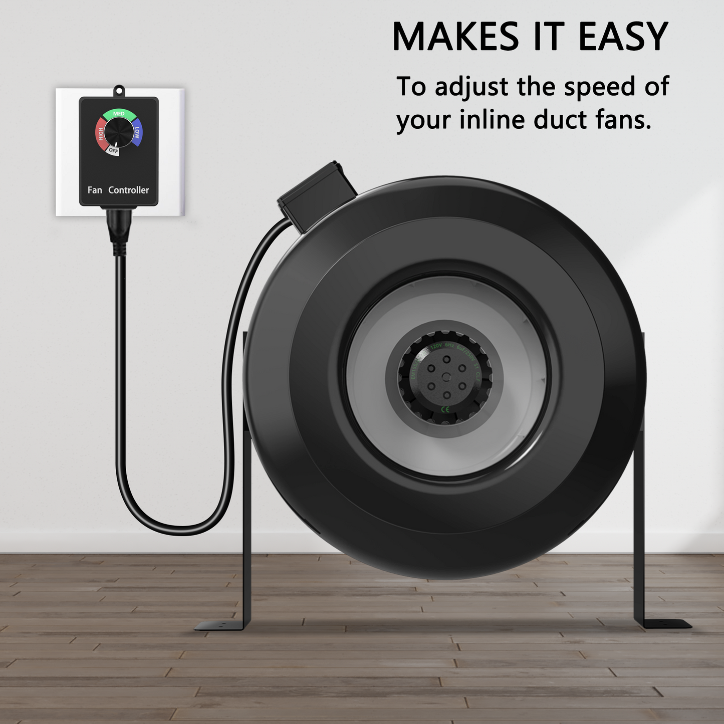 12 Inch Inline Duct Fan, 942 CFM Inline Fan Duct Exhaust Fan for Grow Tent, Indoor Garden Ventilation, NSK/SKF bearings(No Speed Controller included)