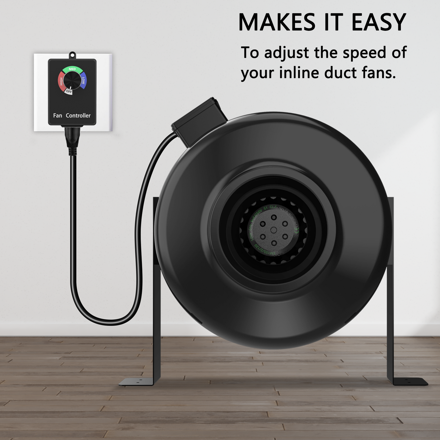 6 Inch Inline Duct Fan, 424 CFM Inline Fan Duct Exhaust Fan with for Grow Tent, Indoor Garden Ventilation, NSK/SKF bearings