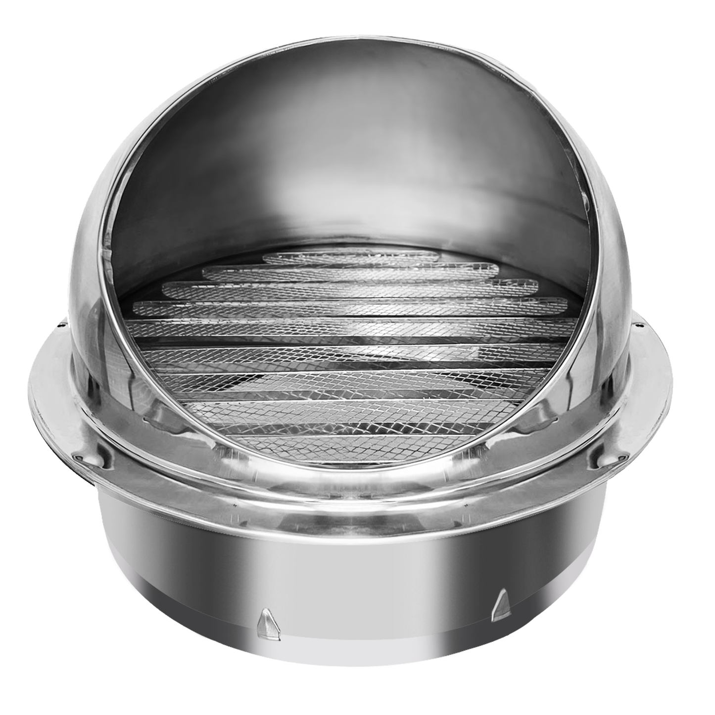 12 Inch Dryer Vent Cover Stainless Steel Round Exhaust Grill Ventilation Outlet Wall Air Vent Dryer Hood External Extractor