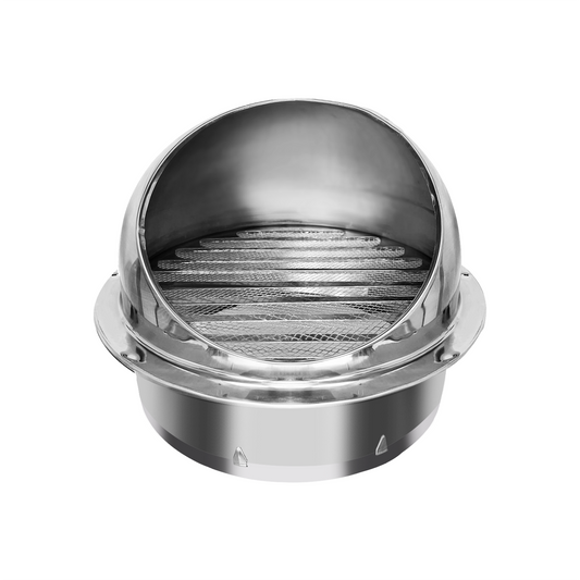 Dryer Vent Cover Stainless Steel Round Exhaust Grill Ventilation Outlet Wall Air Vent Dryer Hood External Extractor