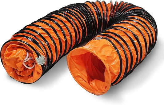 Ducting Hose PVC Flexible Duct Hosing with Adjustable Rope for Utility Blower Exhaust Fan