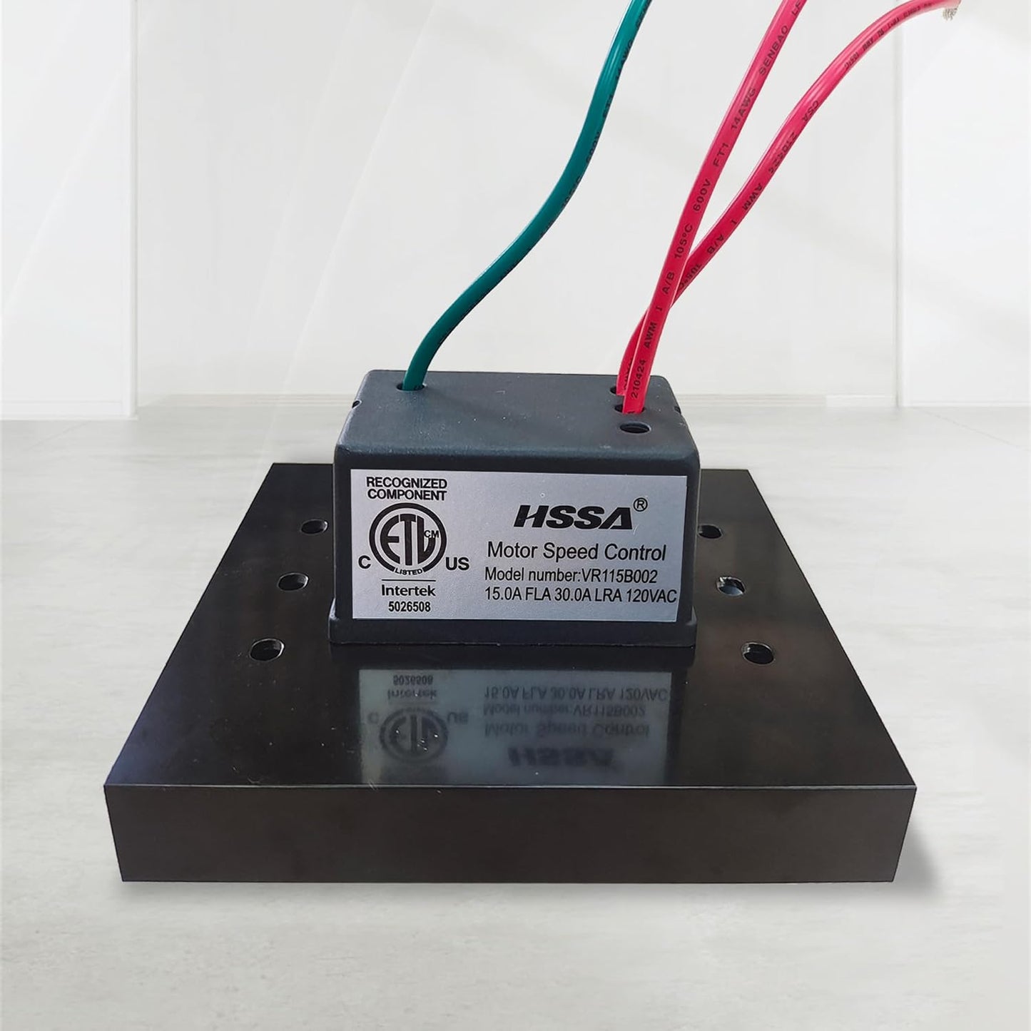 Peed Controller with On-Off Switch, 120 VAC 15 Amp Motor Variable Speed Controller for Ventilation Fans