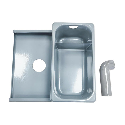 Grease Box for Restaurant Canopy Hood Exhaust Fan| Stainless Steel Hood Accessories for Restaurants | 3.74” Deep Drip Pan