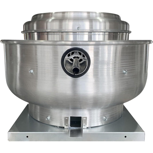 Restaurant Hood Grease Rated Exhaust Fan- Truck Exhaust Fan High-Speed Direct Drive Centrifugal Upblast Exhaust Fan 0.25HP 110 Volt Single Phase Motor 1500-1700 CFM