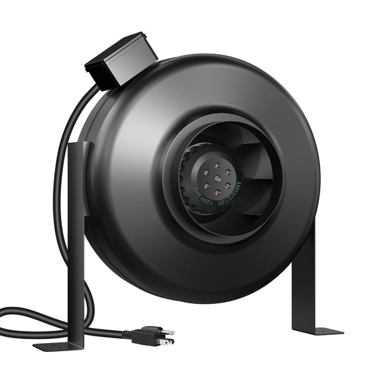 6 Inch Inline Duct Fan, 424 CFM Inline Fan Duct Exhaust Fan with for Grow Tent, Indoor Garden Ventilation, NSK/SKF bearings