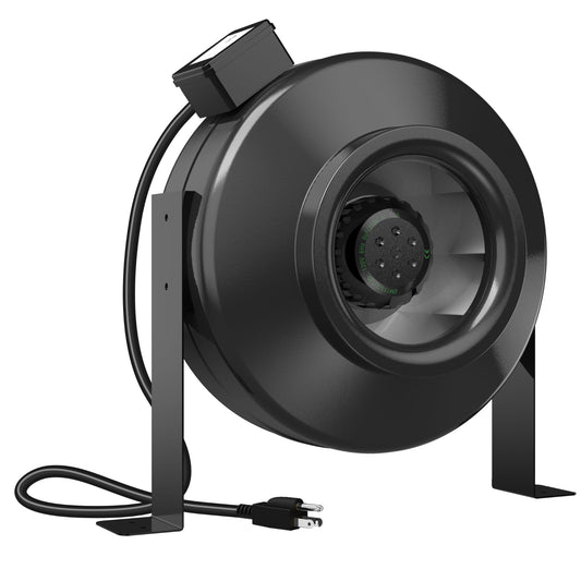 8 Inch Inline Duct Fan, 598 CFM Inline Fan Duct Exhaust Fan with for Grow Tent, Indoor Garden Ventilation, NSK/SKF bearings