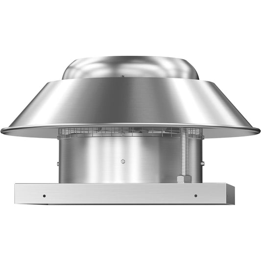 Roof Exhaust Fan Direct Drive Axial Downblast Exhaust Fan -26" Fan Base, 1/3 HP 115 Volt Single Phase Motor 2400 CFM