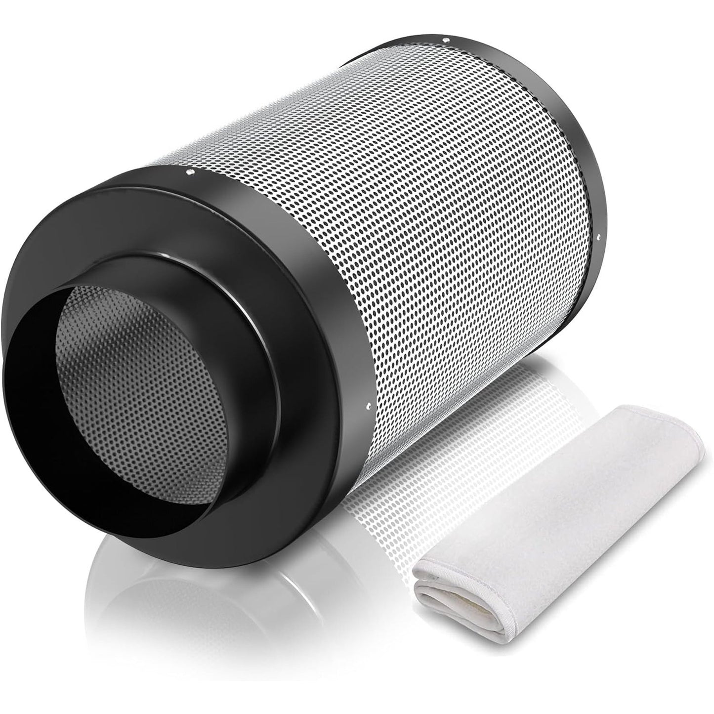 6 Inch Air Carbon Filter with Premium Australia Virgin Charcoal for Inline Duct Fan, Grow Tents, Air Filtration, Hydroponics